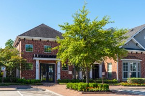 One Bedroom Apartments for Rent in Conroe, TX - Leasing Office & Clubhouse Exterior      